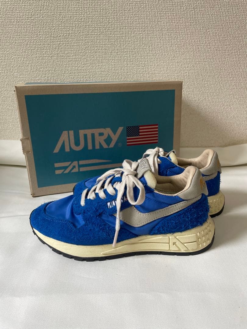 人気　オートリー　レトロ　スニーカー　ブルー