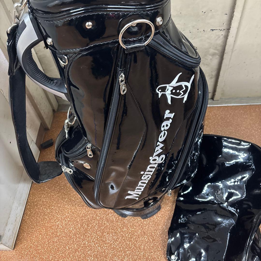 Munsingwear ブラック ゴルフバッグ