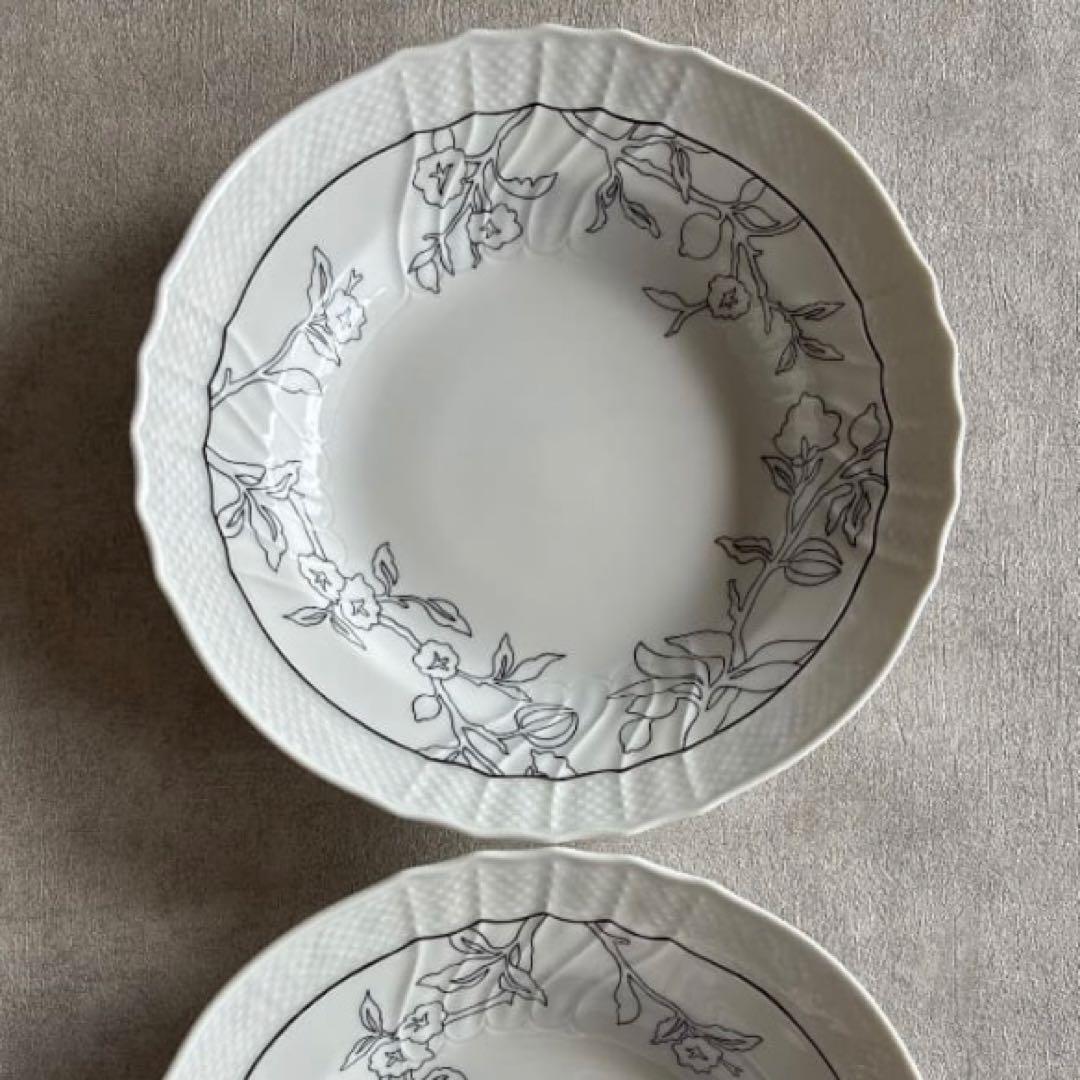 Richard Ginori ラマージュノア ベッキオホワイト ディープ 2枚