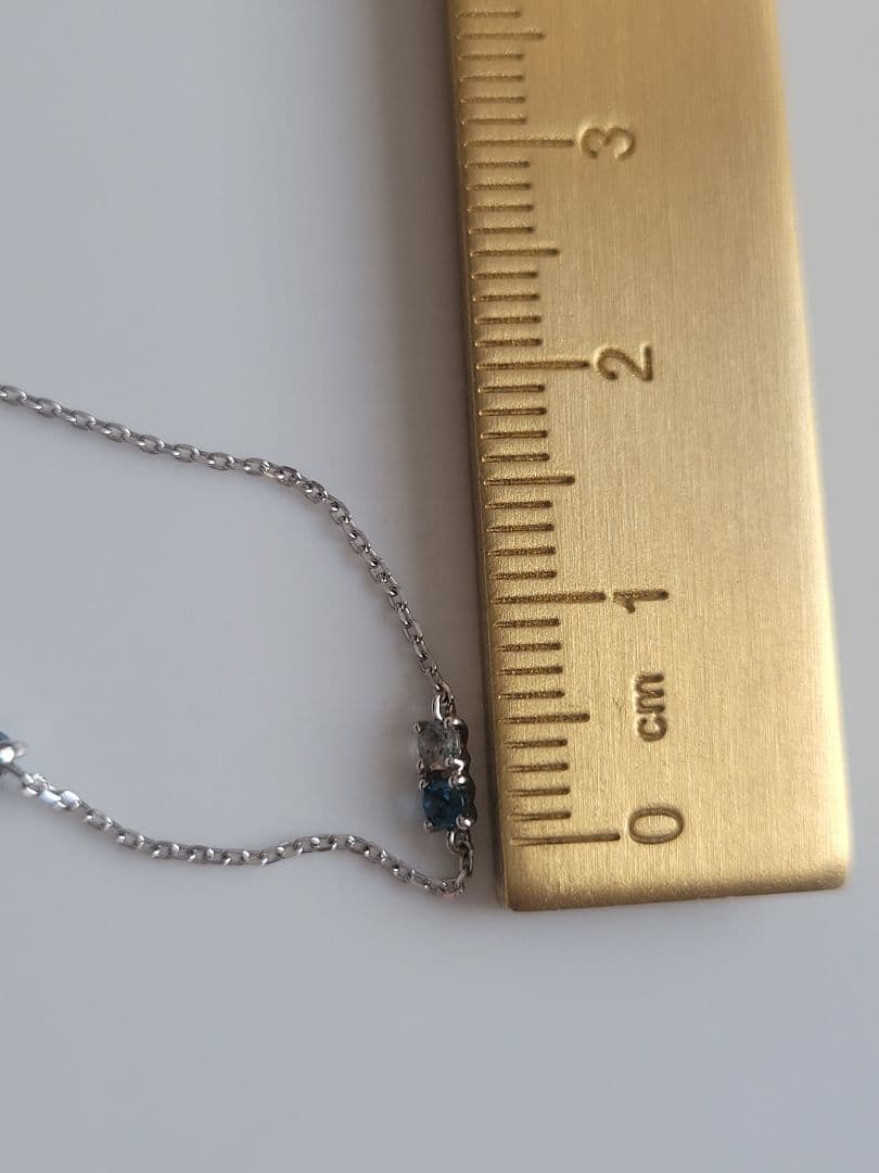 美品★Canal 4℃ K10 WG ブレスレット ブルートパーズ アクアマリン