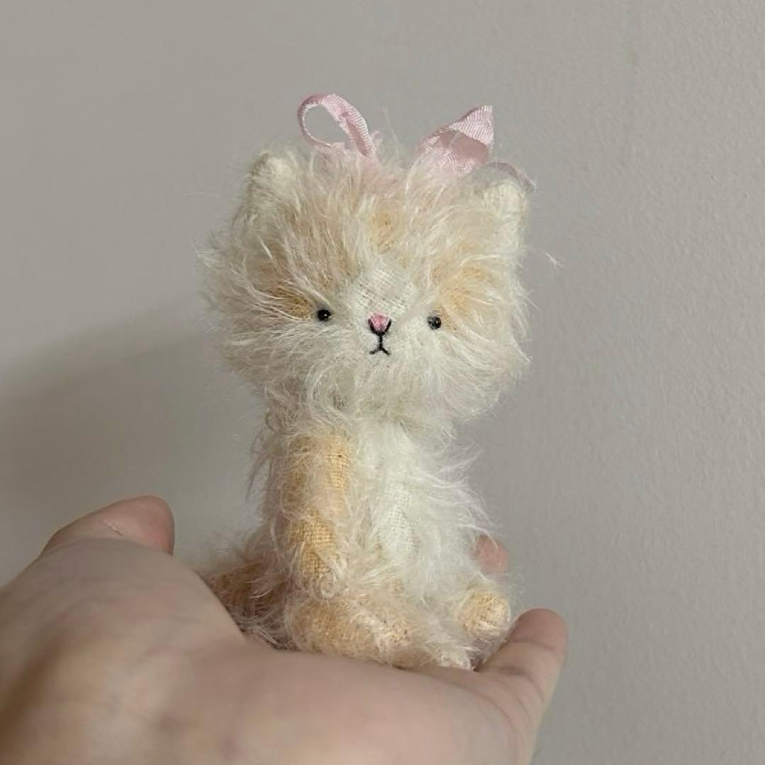 ミックスカラー仔猫 アーティストベア 海外作家様 ハンドメイド ぬいぐるみ