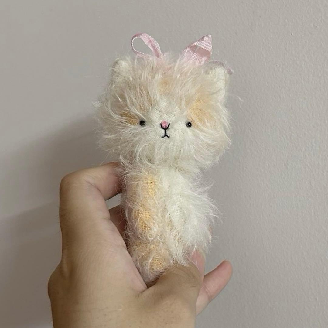 ミックスカラー仔猫 アーティストベア 海外作家様 ハンドメイド ぬいぐるみ