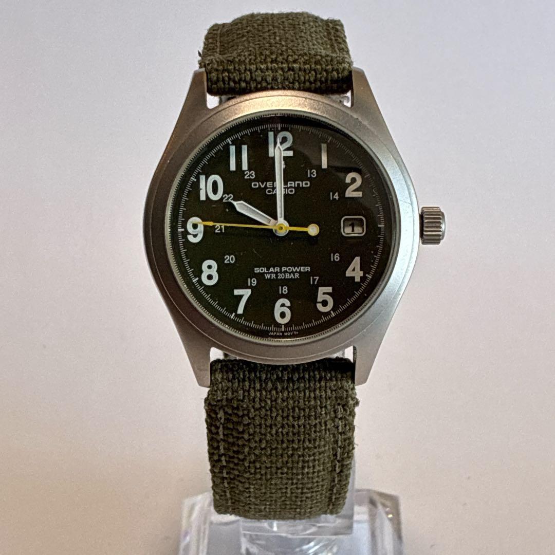 良品 稼働品 CASIO カシオ メンズ 腕時計 ソーラー デイト