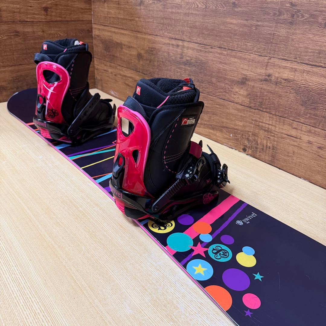 SWIVEL 初心者オススメ　レディース スノーボード 3点セット　メンテ済み