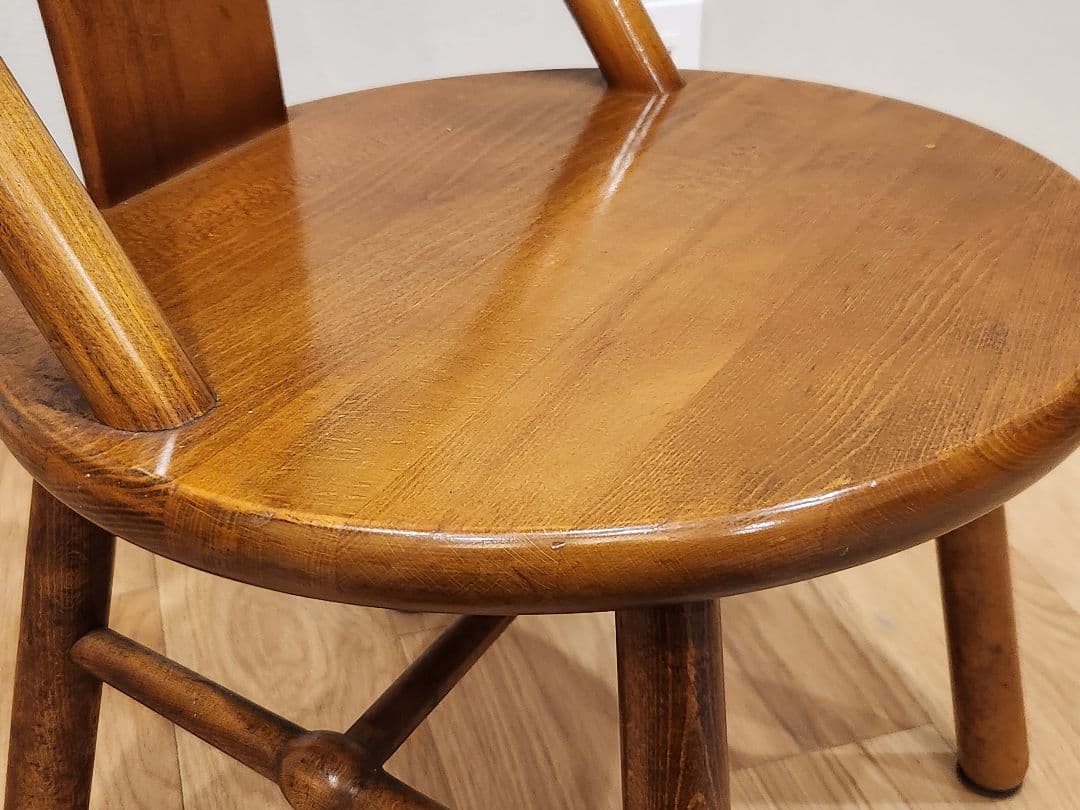 【交渉可】Karimoku　カリモク家具　木製ダイニングチェア　2脚セット廃盤品