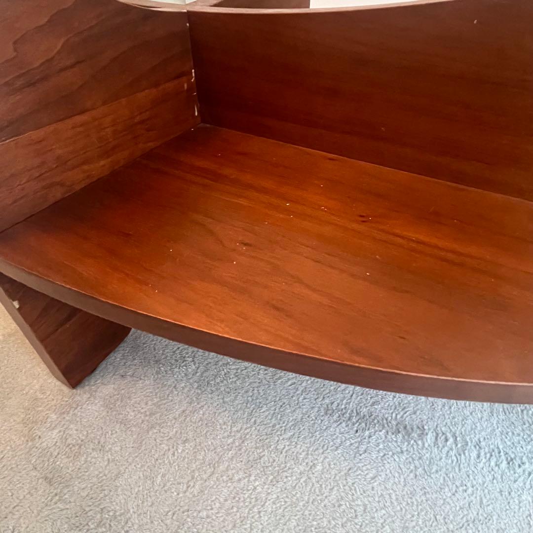 NOCE センターテーブル ガラステーブル　楕円