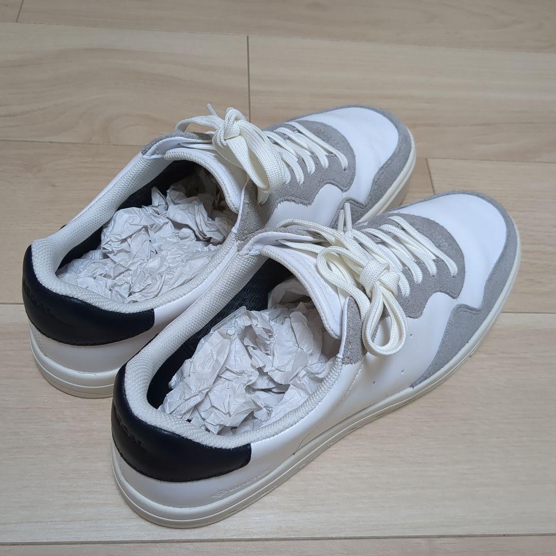 【美品】REGAL リーガル レザースニーカー 26.5cm 白 グレー 箱付