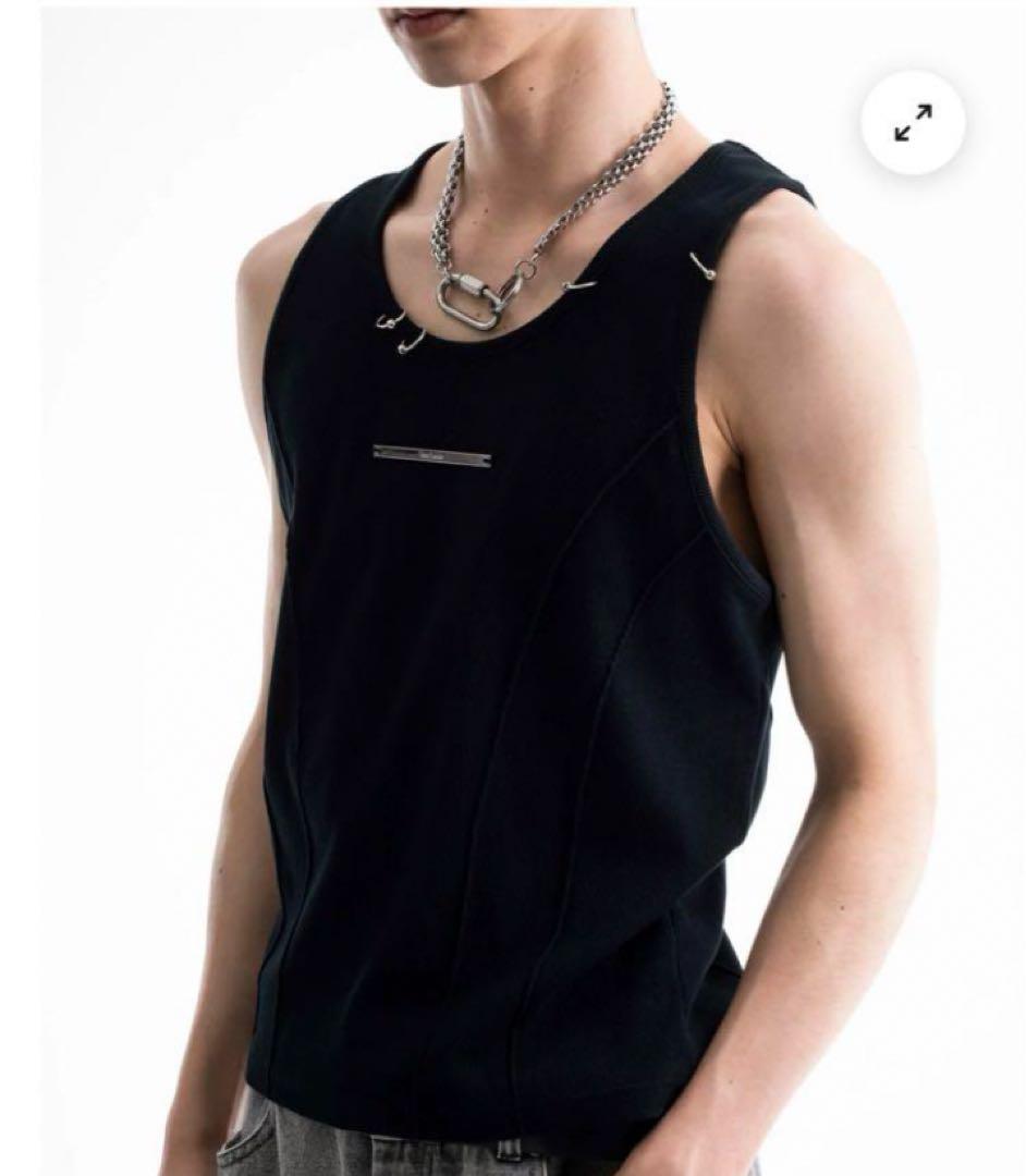トップス jent louis Neck Piercing TankTop