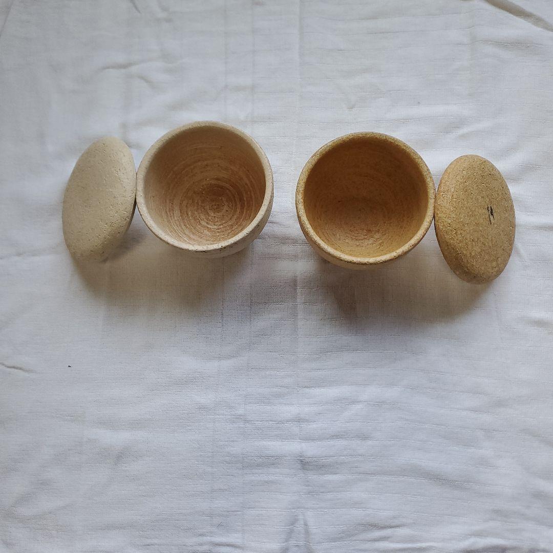 長谷園の伊賀焼おひつ粉引と黄瀬戸