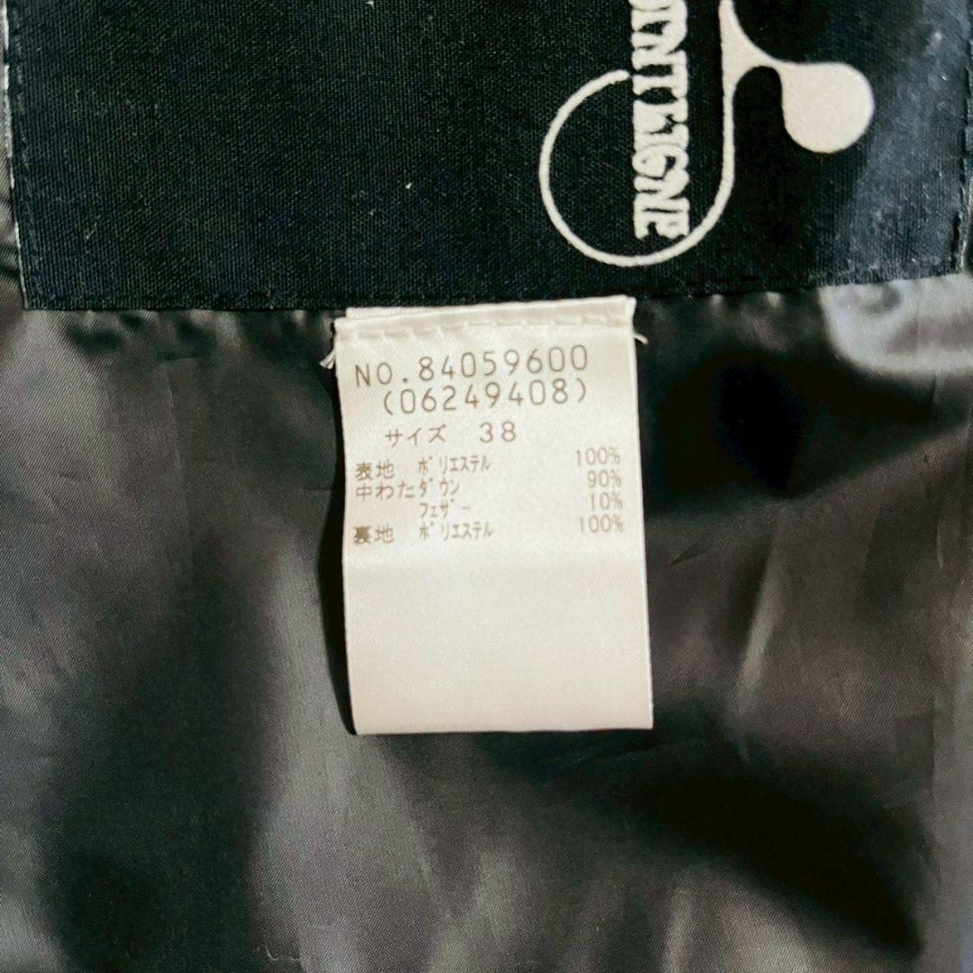 美品✨センソユニコ POINTLIGNE ダウンベスト ビッグカラー ブラック