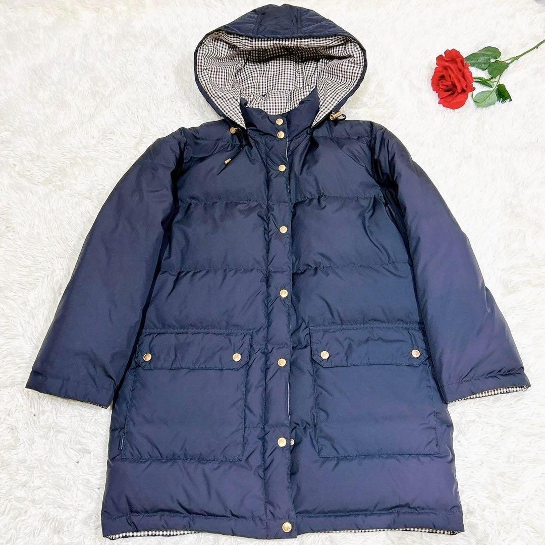 未使用級美品✨　アクアスキュータム　ダウンジャケット　リバーシブル　チェック柄
