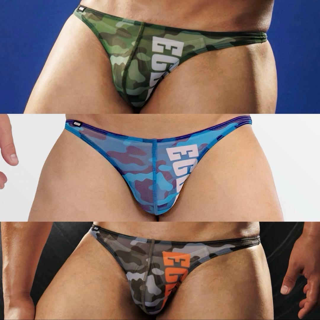 EGDE エッジ　VERTICAL CAMO Tバック 迷彩　カモフラ　サイズM