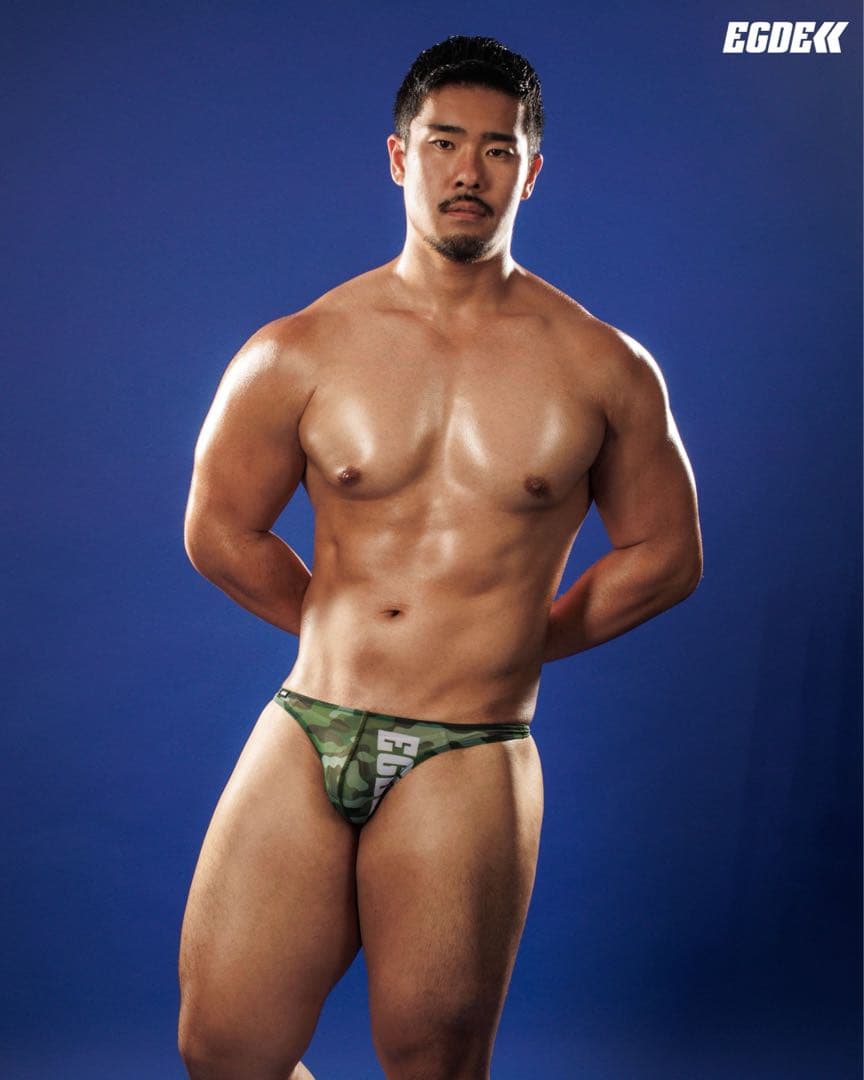 EGDE エッジ　VERTICAL CAMO Tバック 迷彩　カモフラ　サイズM