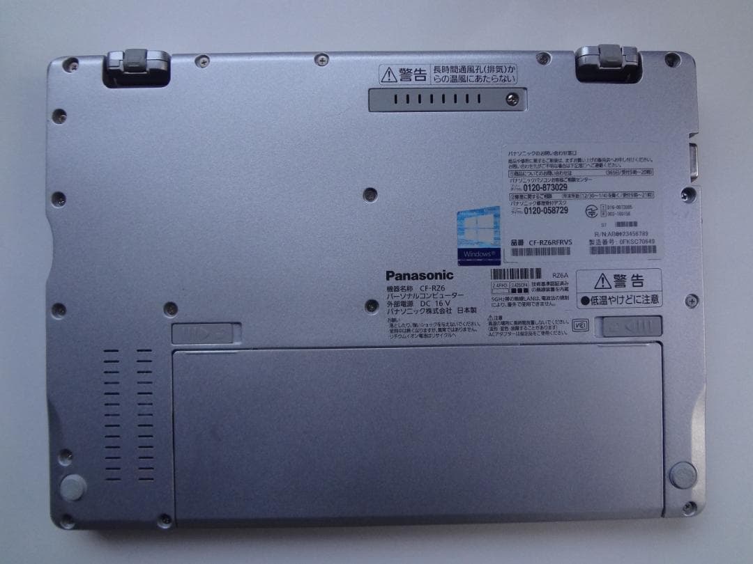 Let's note CF-RZ6 10インチ 高解像度 SSD128 MEM8