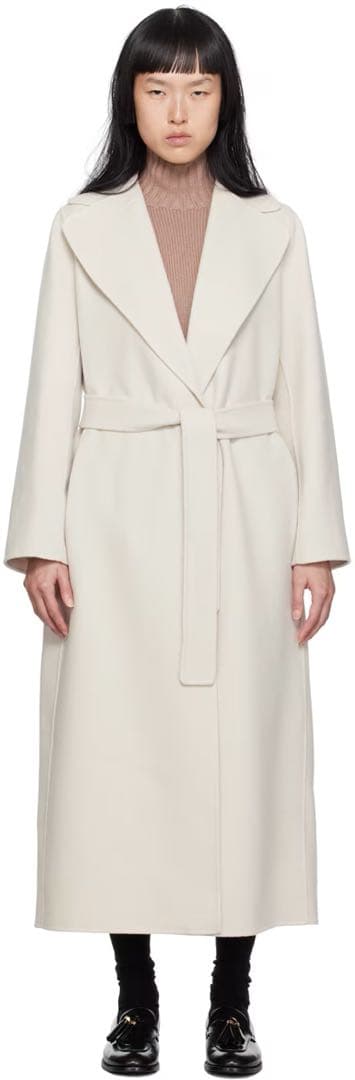 S MAX MARA ウールコート Poldo オフホワイト/Milk 36