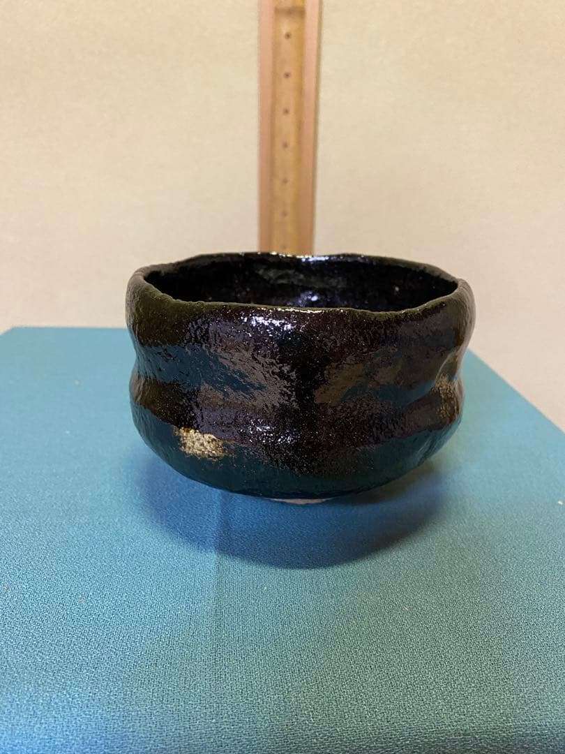 茶道具/黒茶碗　小川長楽 『黒 松声』 鵬雲斎書付 共箱