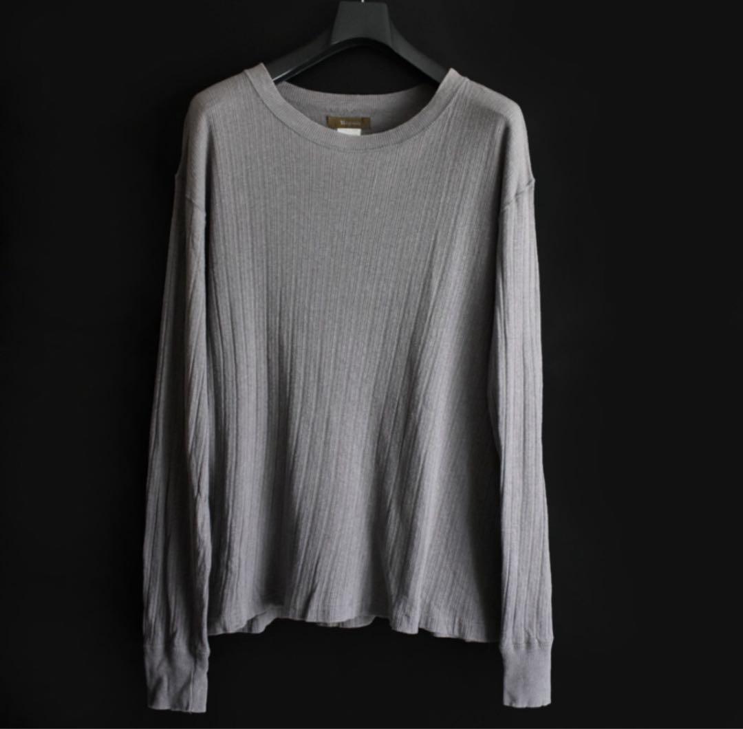 90's Y's for men リブ編み 長袖 カットソー ワイズフォーメン