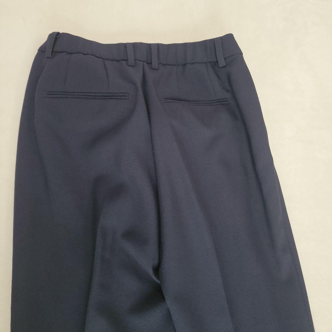 PLST プレミアムオックスカラーレスジャケット&パンツ スーツ ネイビー S