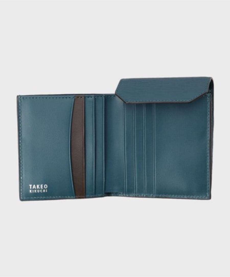 タケオキクチ　財布　NEW レザーリップルシリーズ　コンパクトウォレット