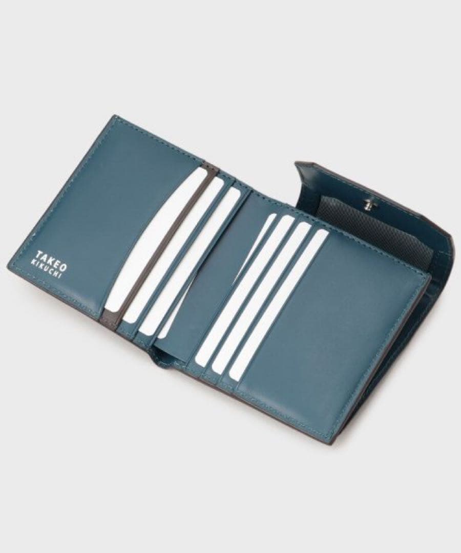 タケオキクチ　財布　NEW レザーリップルシリーズ　コンパクトウォレット