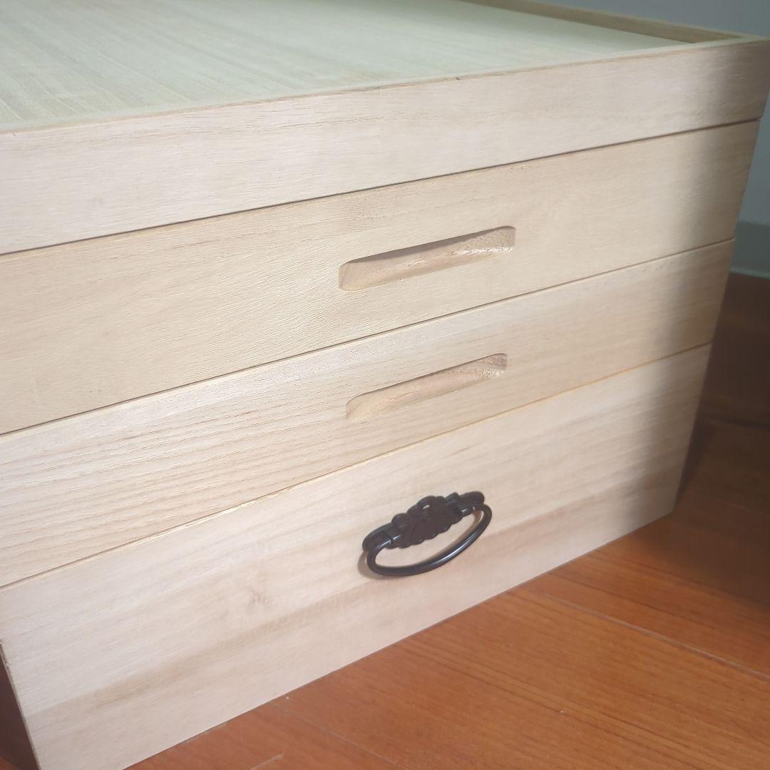 【桐箱３段】衣装ケース 桐箪笥 桐タンス【送料込み】