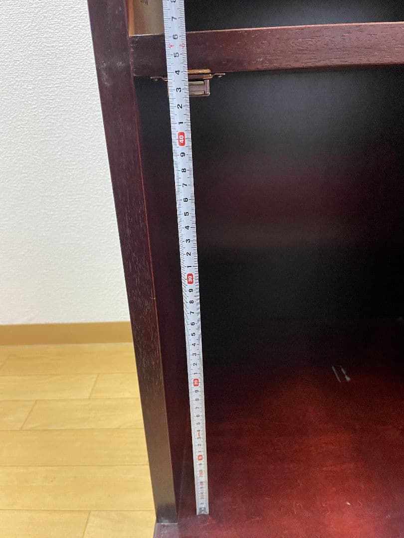 オールドカリモク カップボード スリムキャビネット ジャパンビンテージ