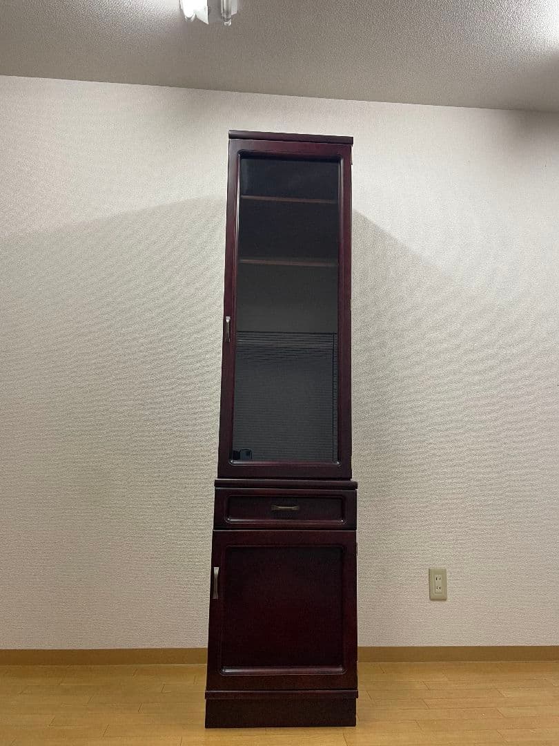 オールドカリモク カップボード スリムキャビネット ジャパンビンテージ