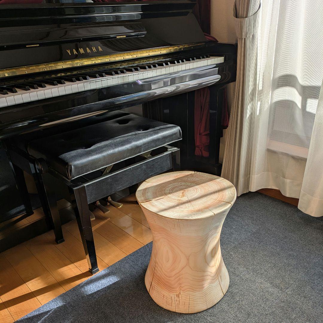 outdoorman　檜⑥　丸太　椅子　スツール　高さ約40㎝