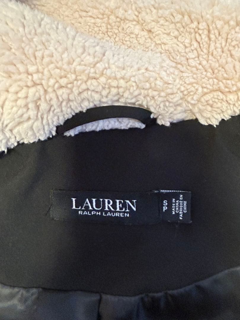 ラルフローレン　ブラックレーベル　ファー付き　ブラックダウン