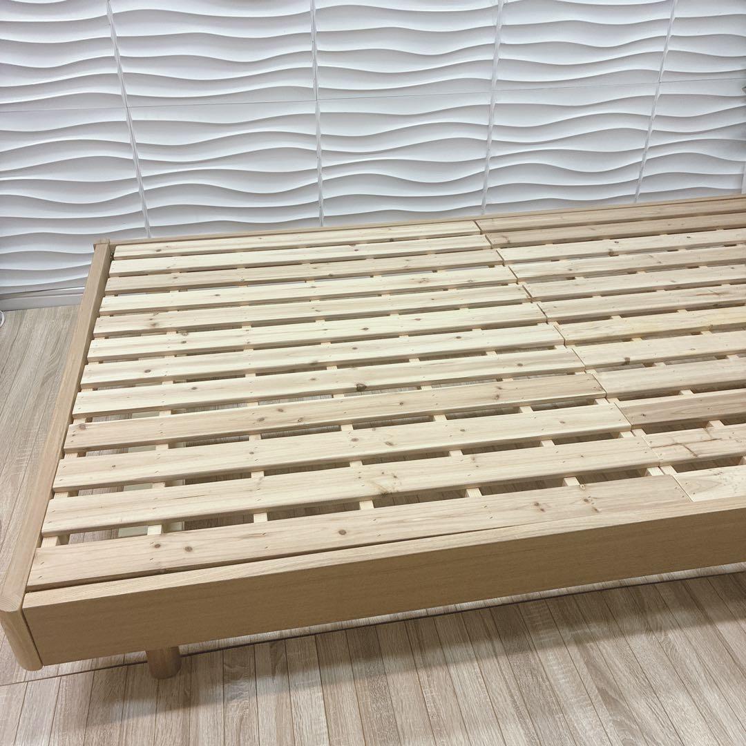 ◇大阪府 神戸市 配達料無料！◇ニトリ◇すのこベッド◇コンセント付◇セミダブル◇