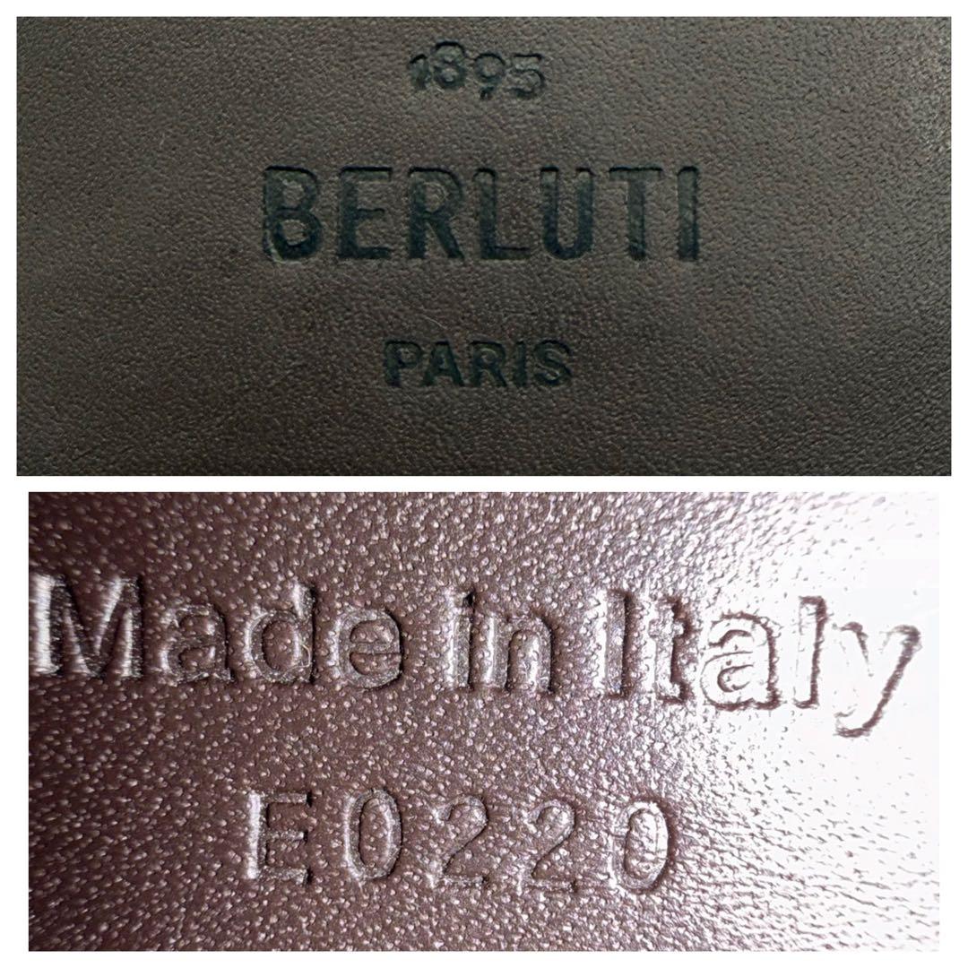 ベルルッティ サンタル カリグラフィ スクリット レザー 長財布 二つ折り 本革