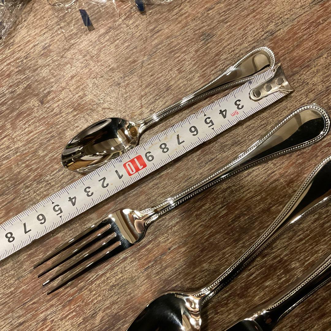 高品質！18ー10ラッキーウッド LUCKYWOOD カトラリーセット 24本