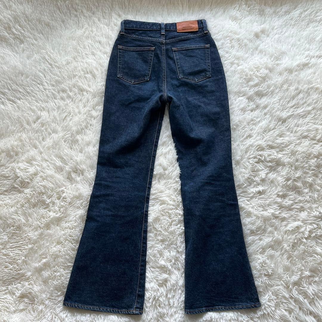 MOUSSY MVS FLARE one wash 革パッチ 25