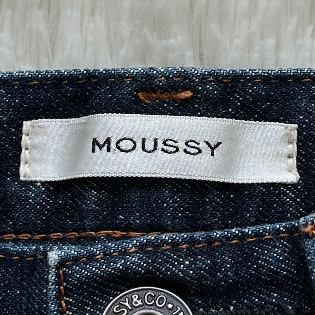 MOUSSY MVS FLARE one wash 革パッチ 25