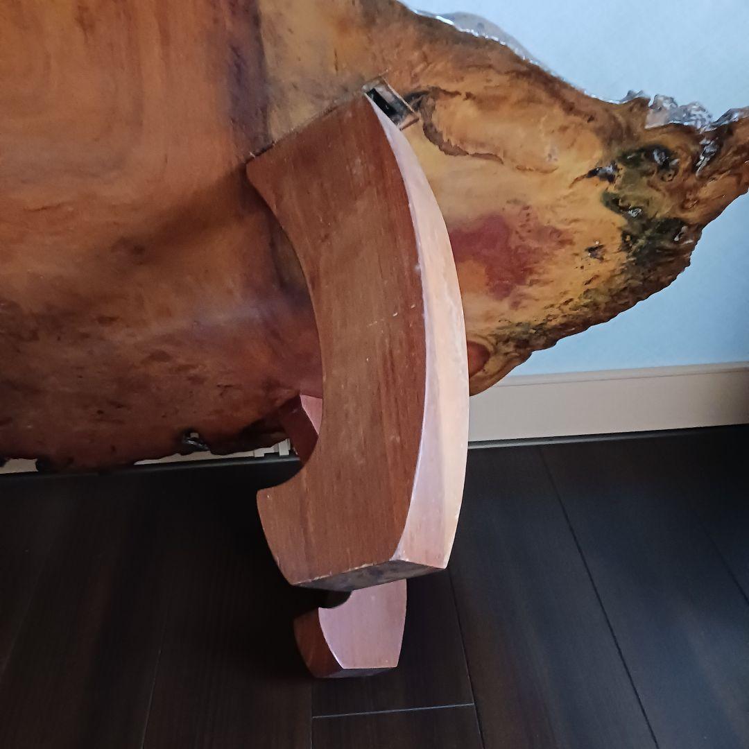 座卓　大きめ　(112×73)　天然木　花梨　一枚板