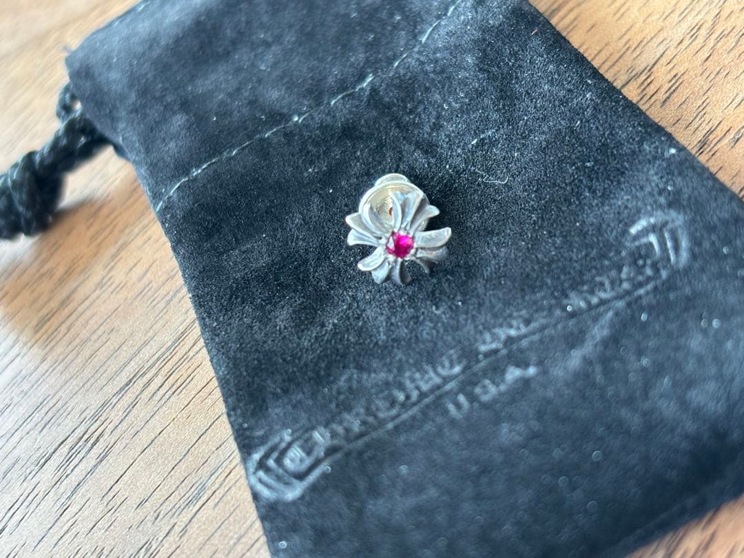 正規品 クロムハーツ　CHプラスwithルビーピアス