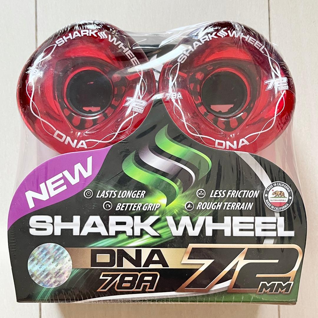 14☆新品 未開封☆ シャークウィール 72mm 78a クリアレッド