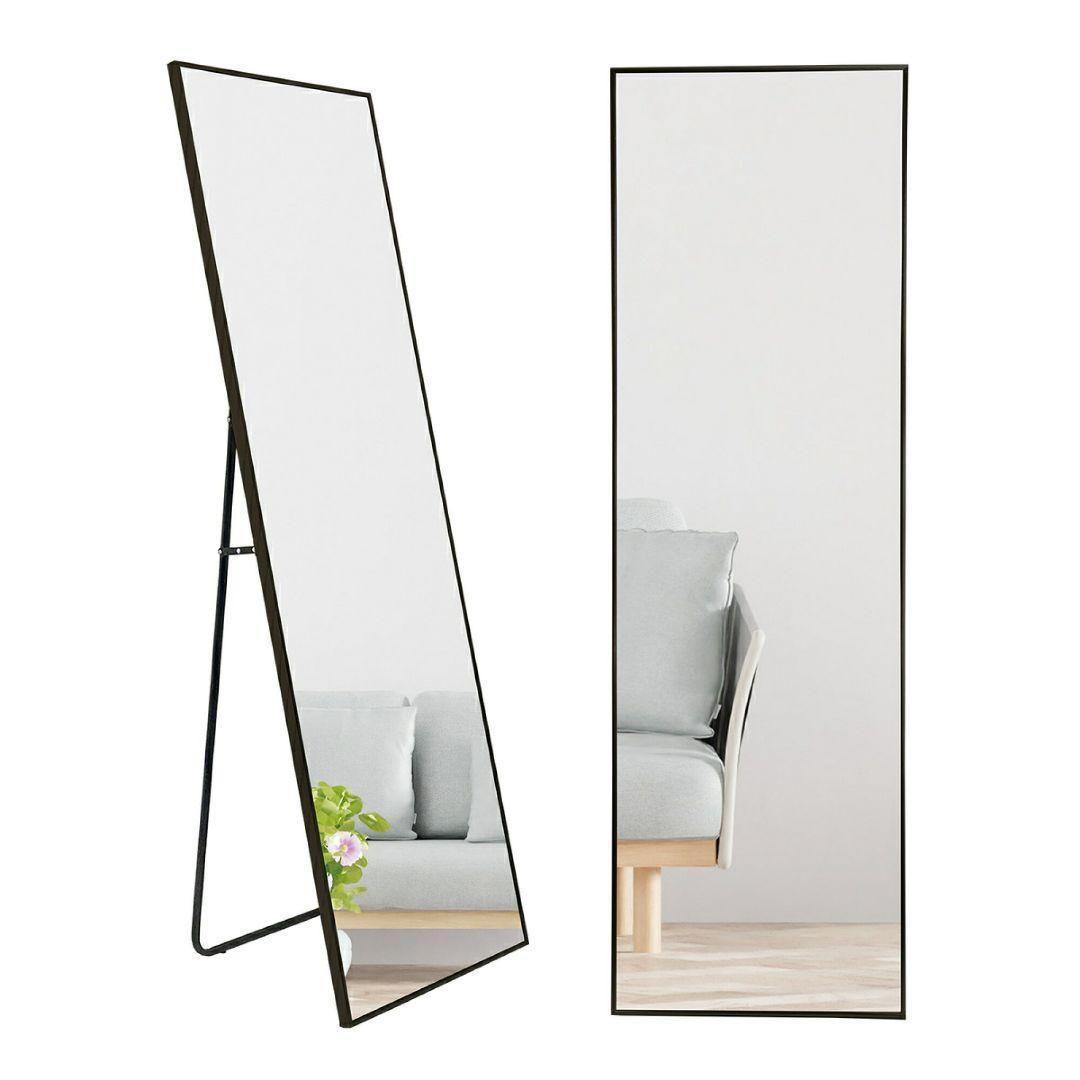 スタンドミラー 150cmx40cm 全身鏡 シルバー 1422