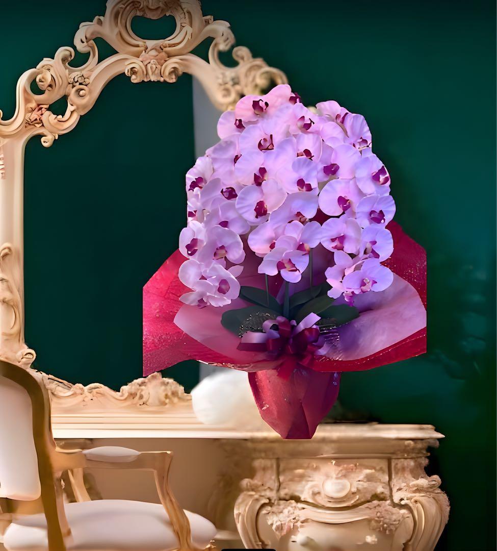 光触媒　人工観葉植物　ウォールグリーン　フェイクグリーン　胡蝶蘭p78