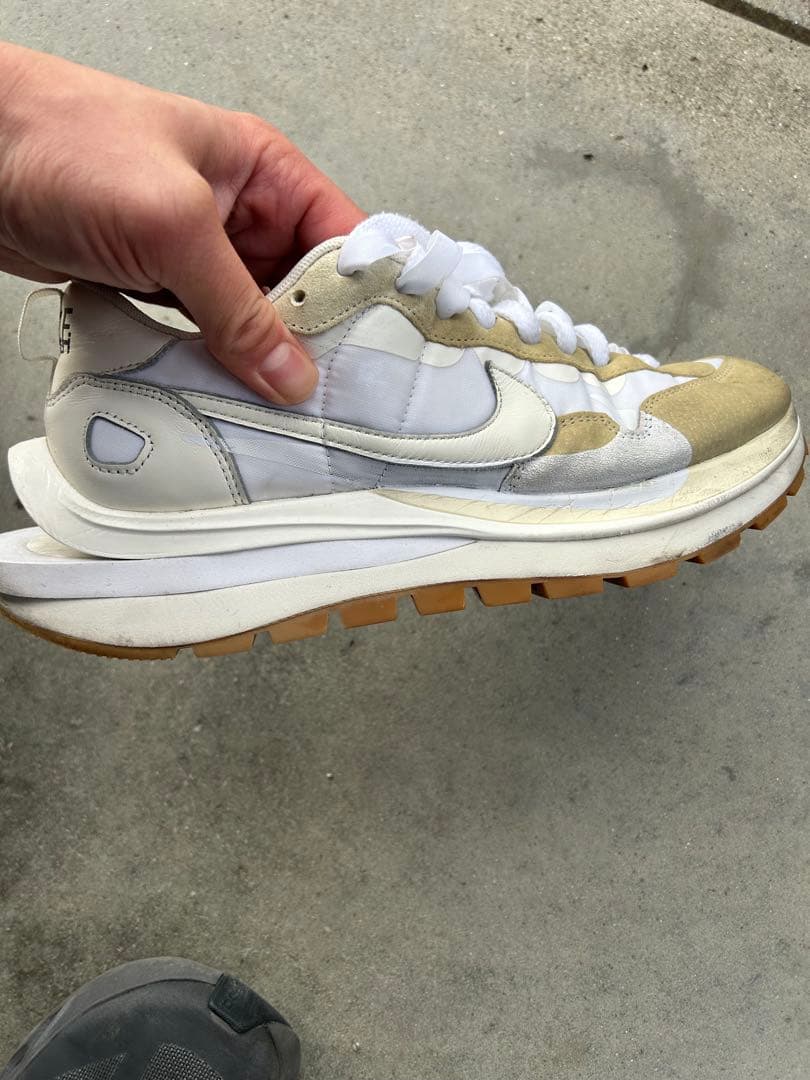 Nike ホワイト スニーカー　サカイ　ヴェイパーワッフル