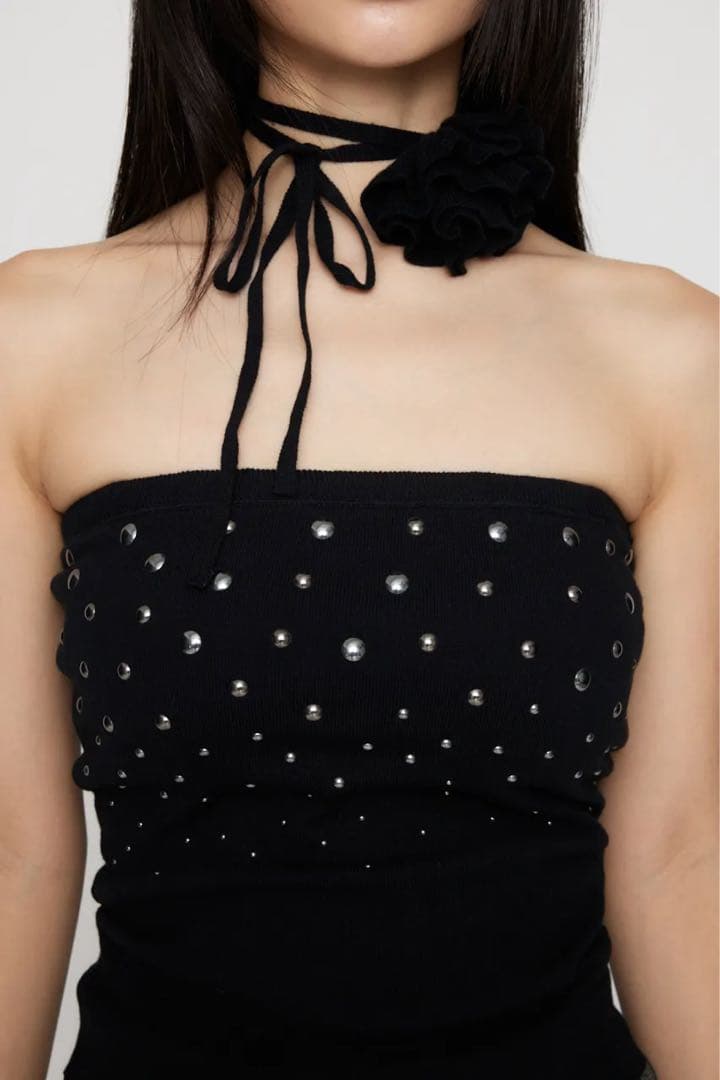 STUDS KNIT ベアトップ