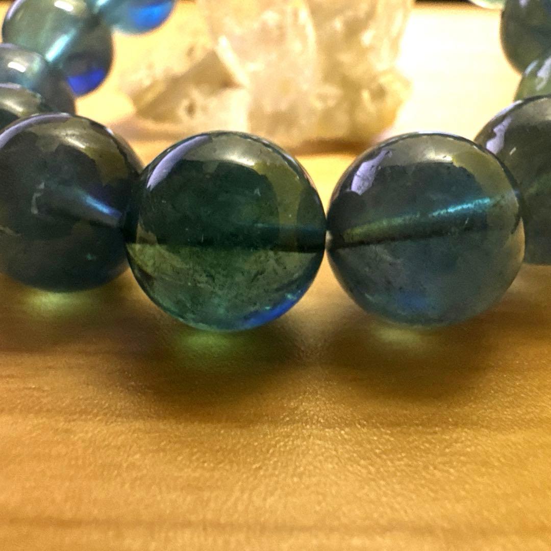 サンタマリアアクアマリンブレスレット ディープカラー 最高グレード