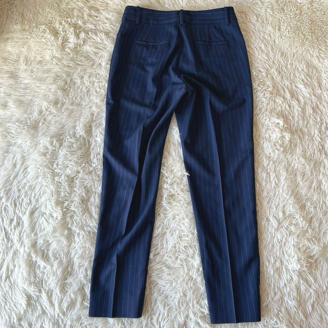 最高級　BrooksBrothers×REDA ストライプ　パンツスーツ M 紺