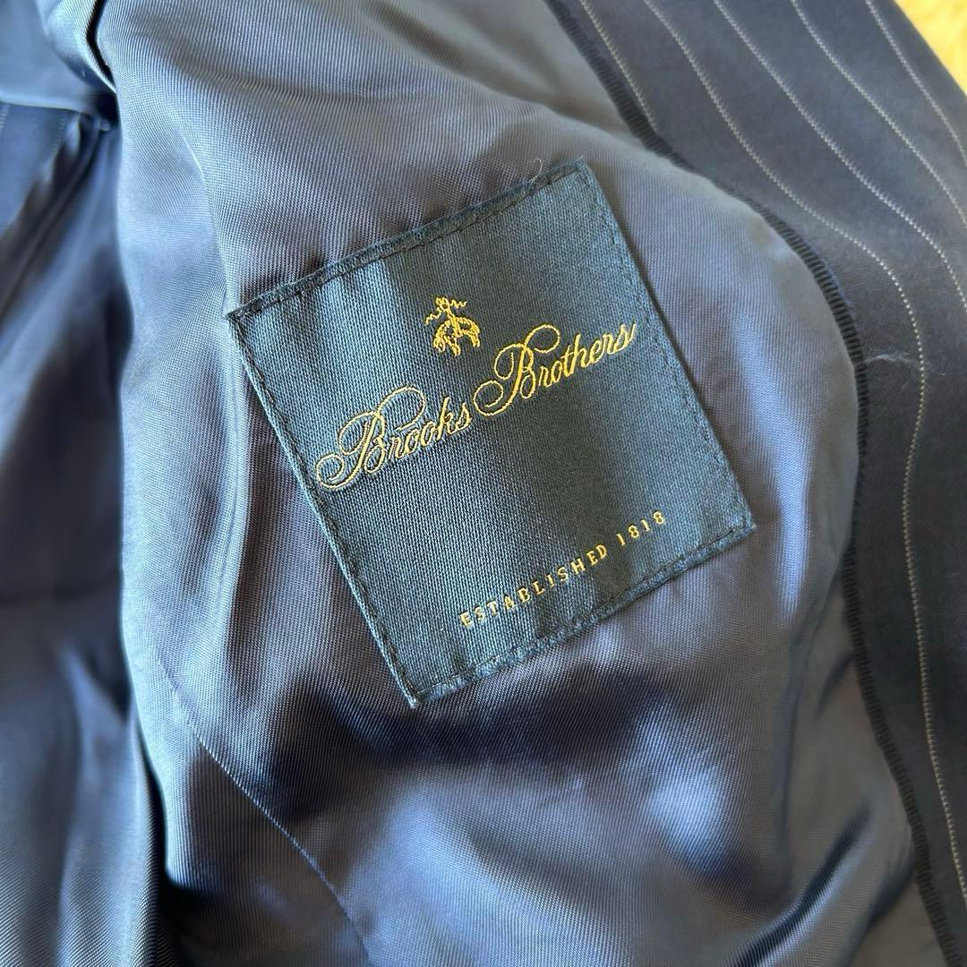 最高級　BrooksBrothers×REDA ストライプ　パンツスーツ M 紺