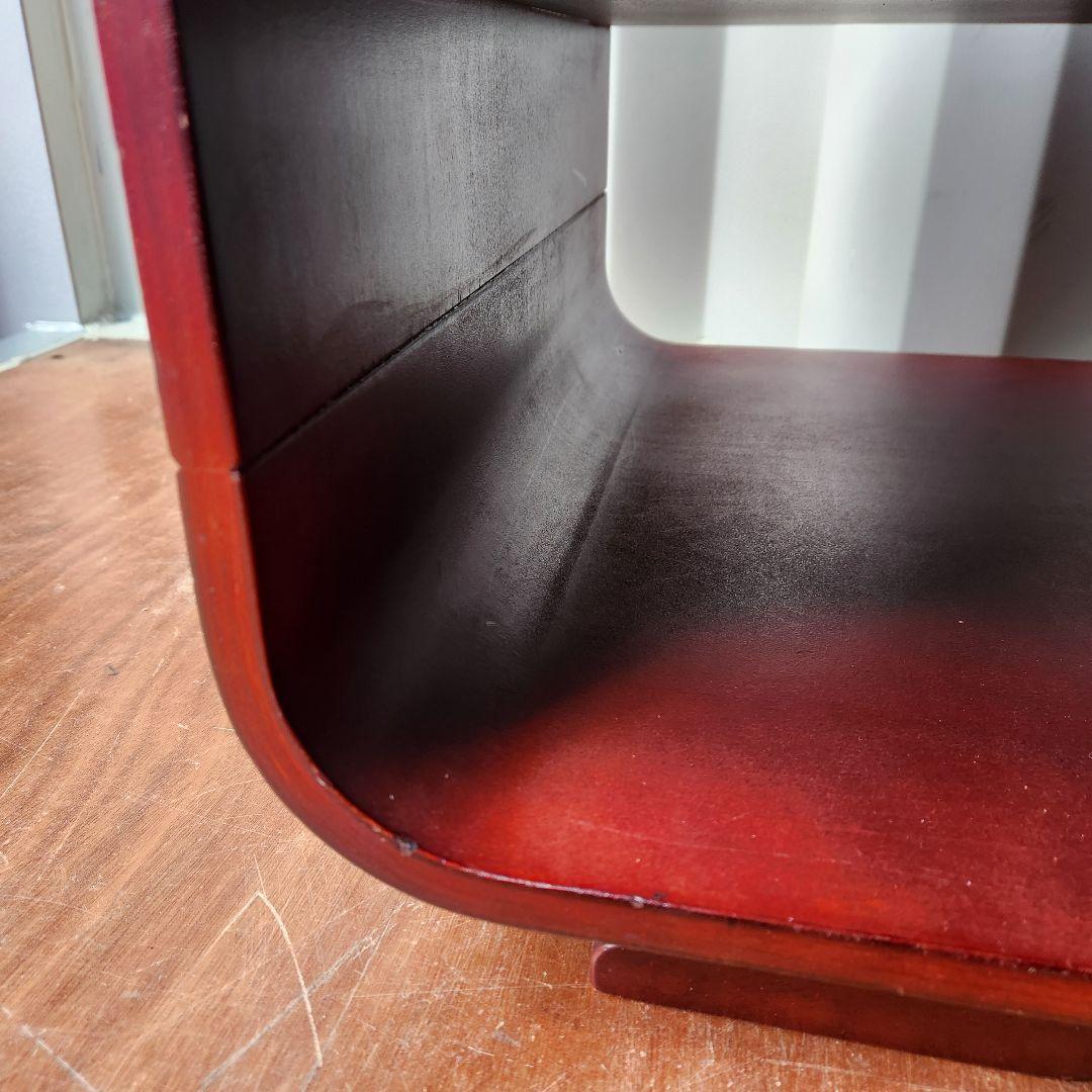 ヴィンテージ　スペースエイジ 木製 オープンシェルフ テレビボード 収納