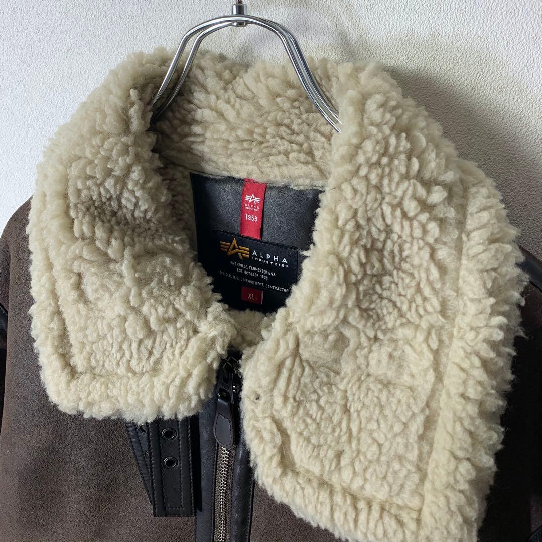 ALPHA INDUSTRIES B-3 フェイクムートンフライトジャケット