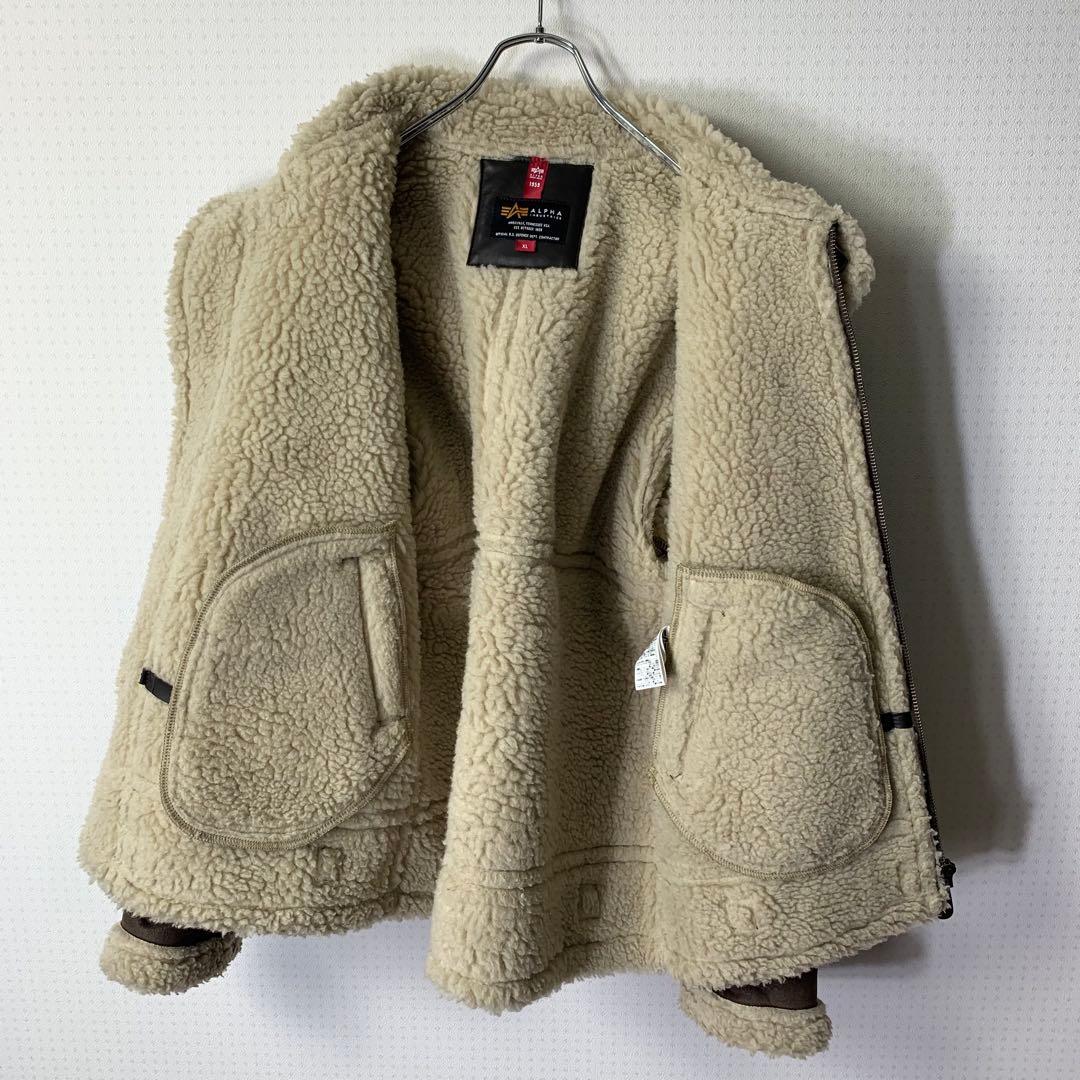 ALPHA INDUSTRIES B-3 フェイクムートンフライトジャケット