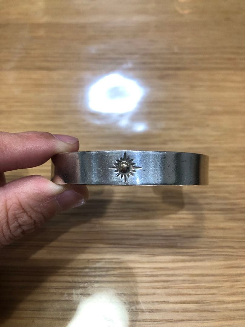 アリゾナフリーダム K18 太陽神平打ちバングル 12mm 定価¥46310