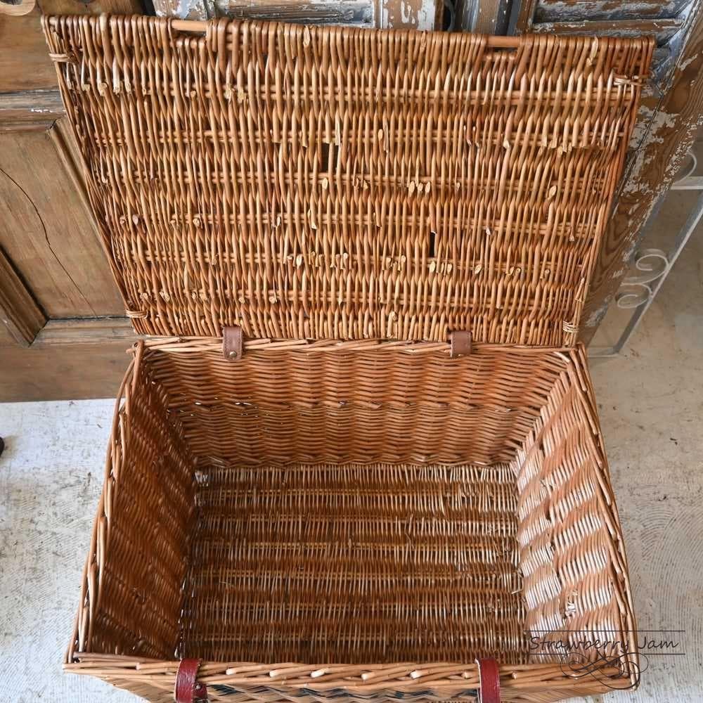 L3710-99-2 英国アンティーク フォートナム＆メイソン かご バスケット