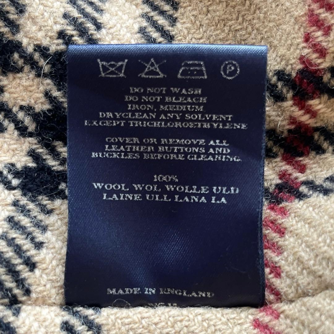 美品　英国製　バーバリー　ステンカラーコート　　ライナー付き　ノバチェック　比翼